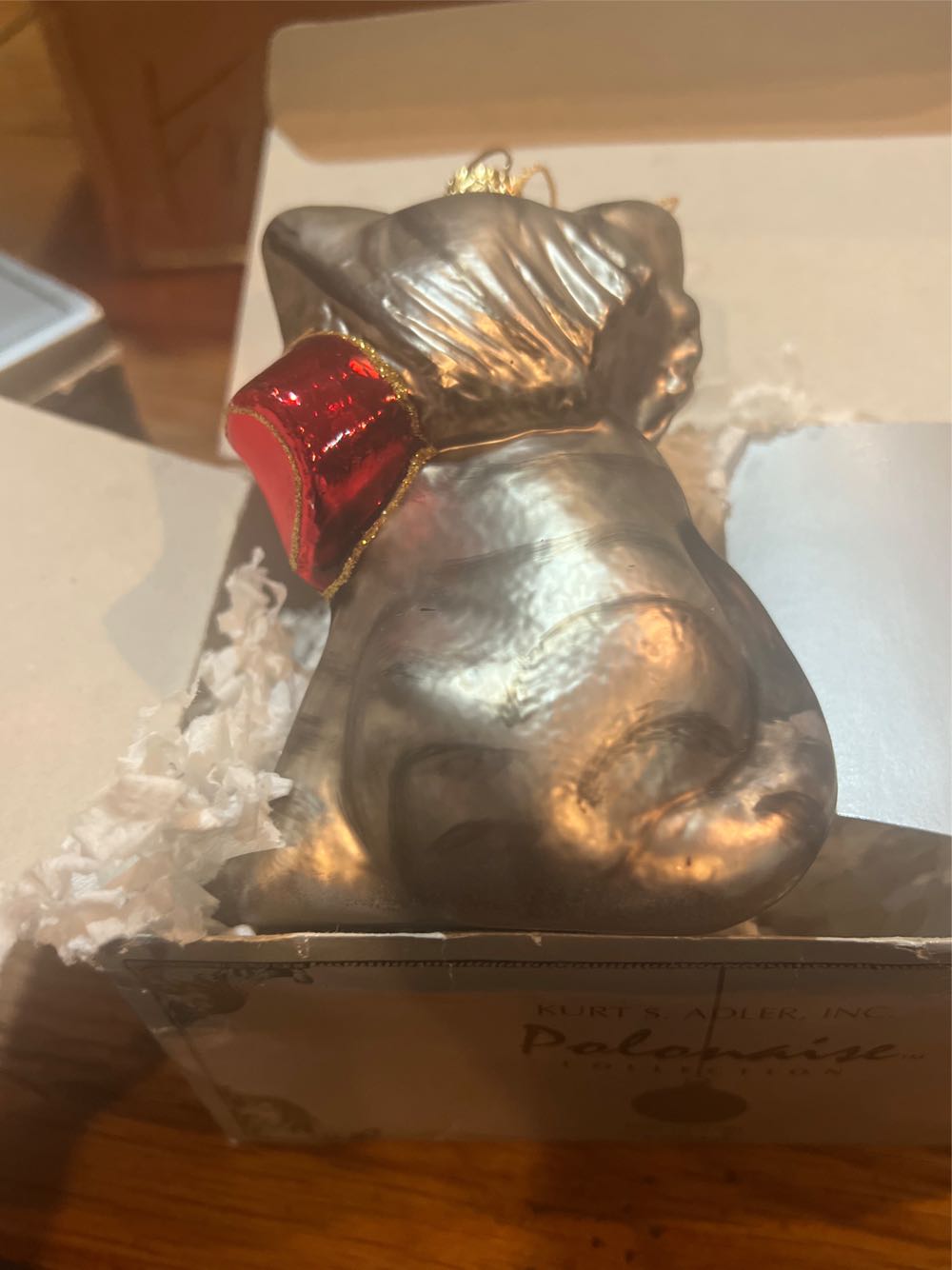 Cat w/Bow - Polonaise Collection By Komozja ornament collectible [Barcode 086131215698] - Main Image 3