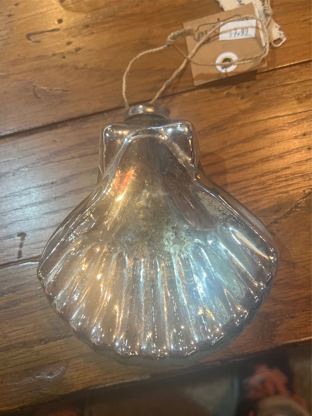 Shell Mercury Glass Ornament  ornament collectible [Barcode 718540414644] - Main Image 2