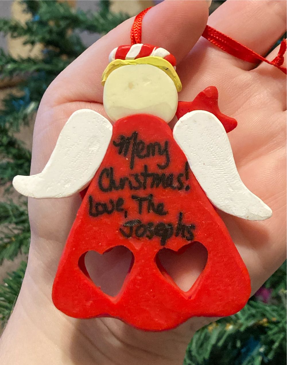 Peppermint Angel - The Josephs’ ornament collectible - Main Image 2