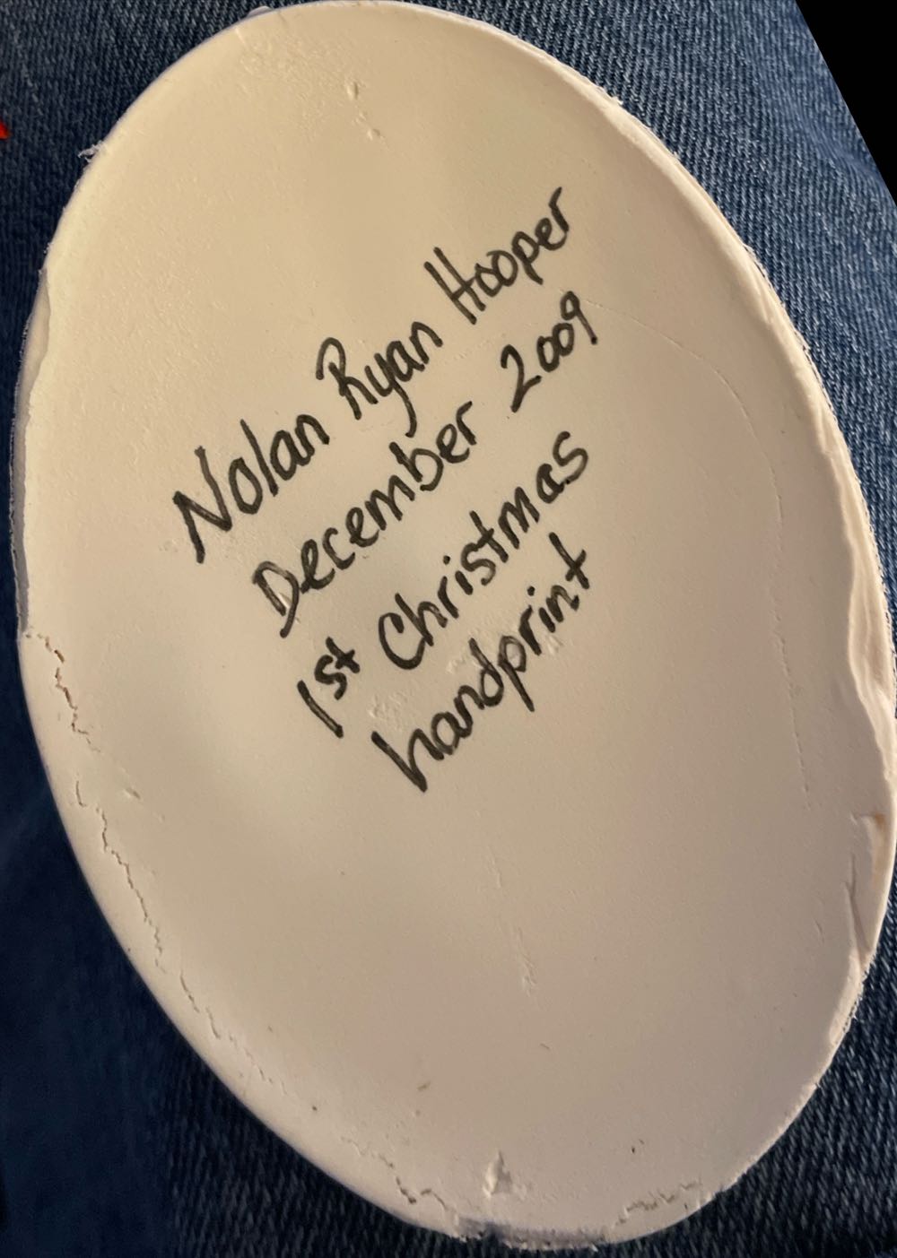 Hand Print Impression Ornament  ornament collectible [Barcode 838623158415] - Main Image 2