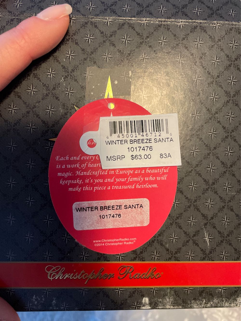 Winter Breeze Santa  ornament collectible - Main Image 2