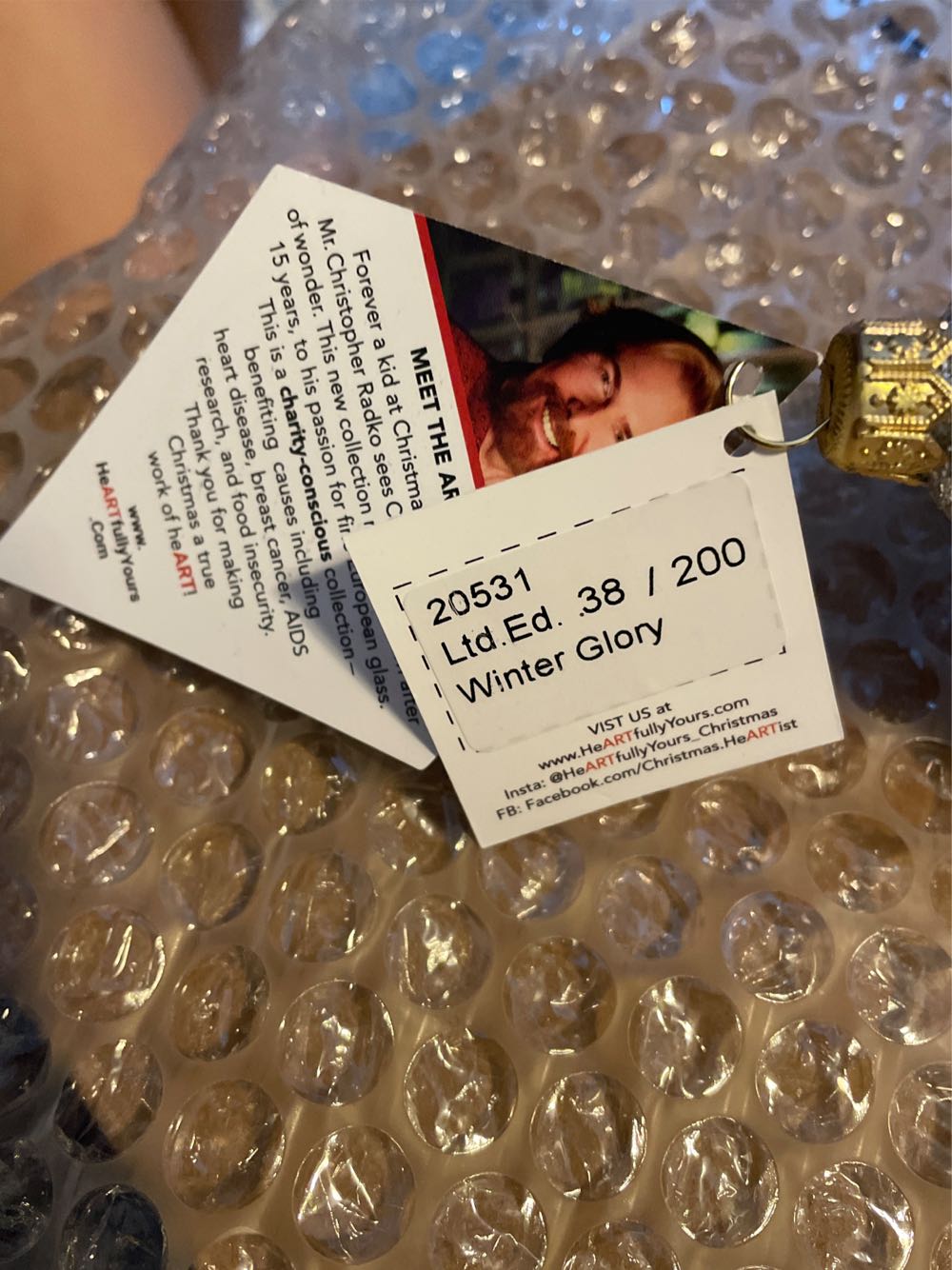 HY Winter Glory  ornament collectible - Main Image 2