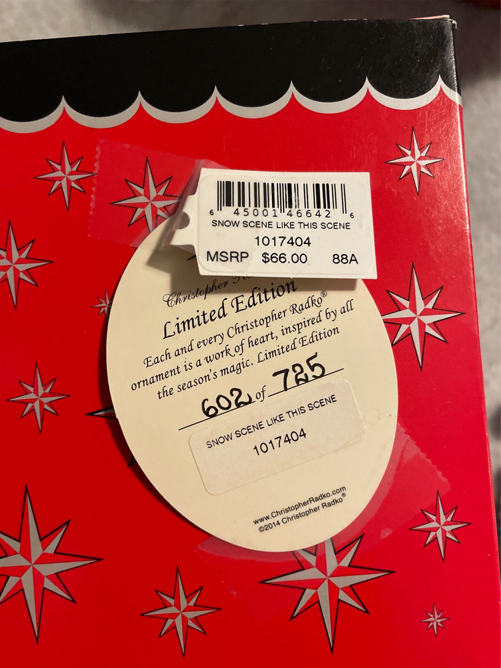 Snow Scene Like This Scene  ornament collectible - Main Image 2