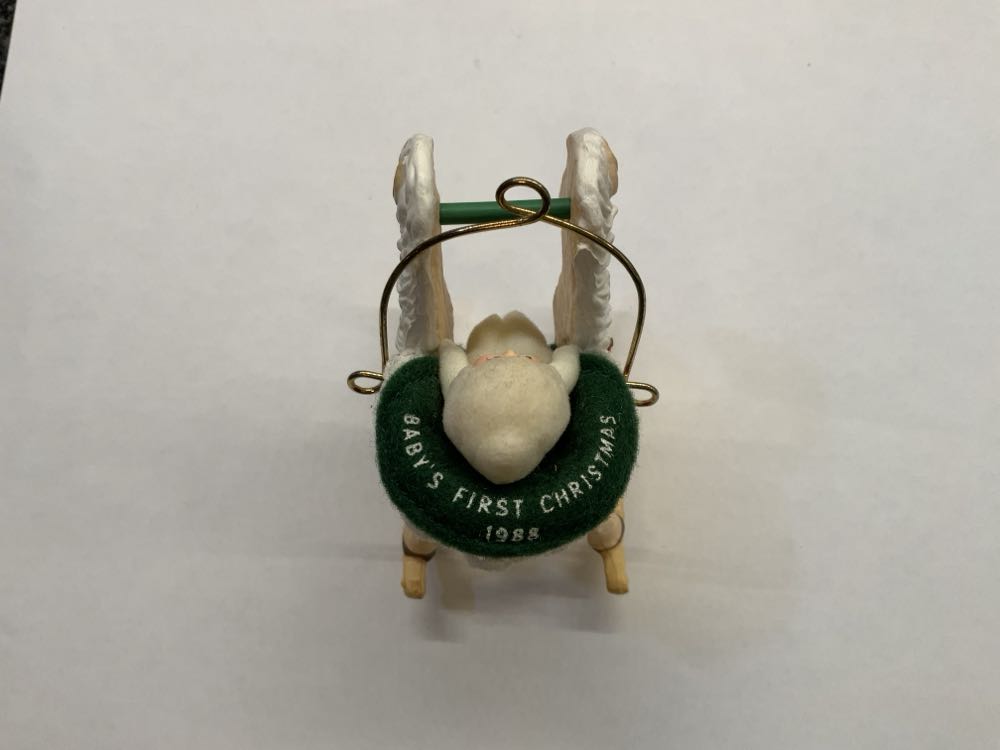 Baby’s First Christmas Baby In Rocking Horse - Kevin - Baby’s First Christmas ornament collectible - Main Image 3