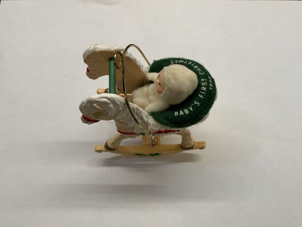 Baby’s First Christmas Baby In Rocking Horse - Kevin - Baby’s First Christmas ornament collectible - Main Image 4