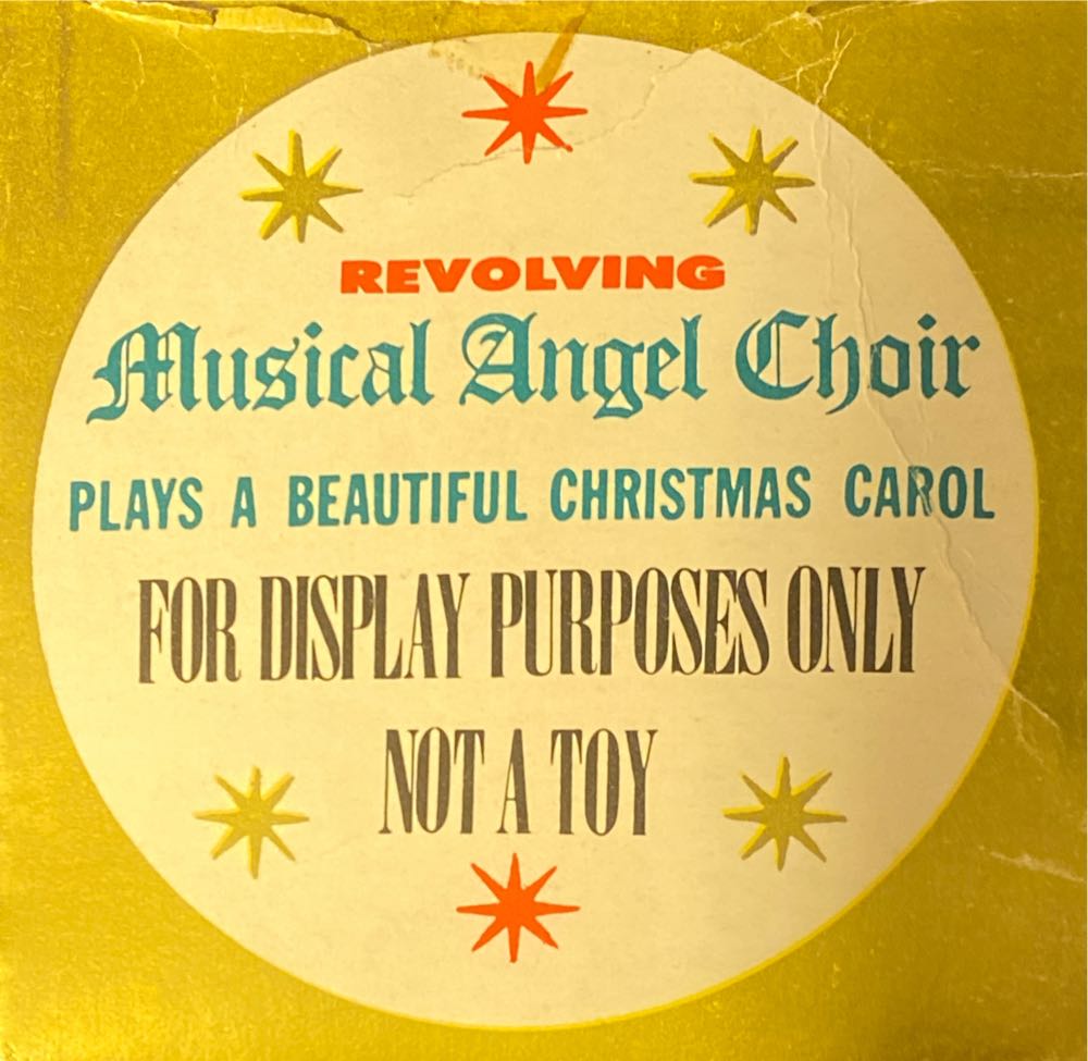 Revolving Musical Angel Choir - Angel (Vintage Christmas) ornament collectible - Main Image 3