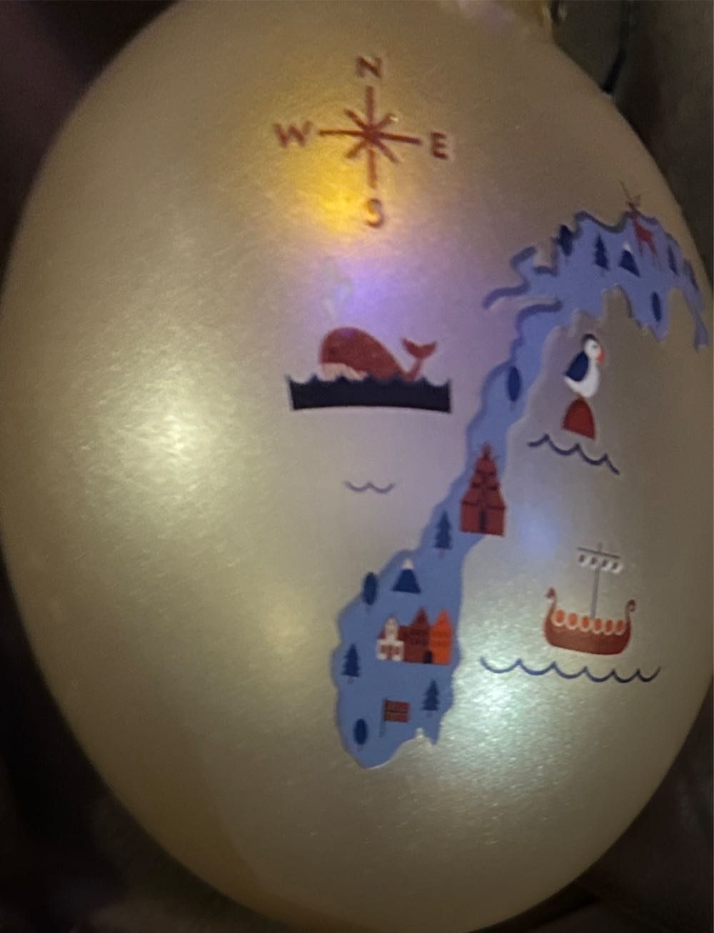 Epcot Norway Ball  (Disney parks/attractions) ornament collectible - Main Image 2