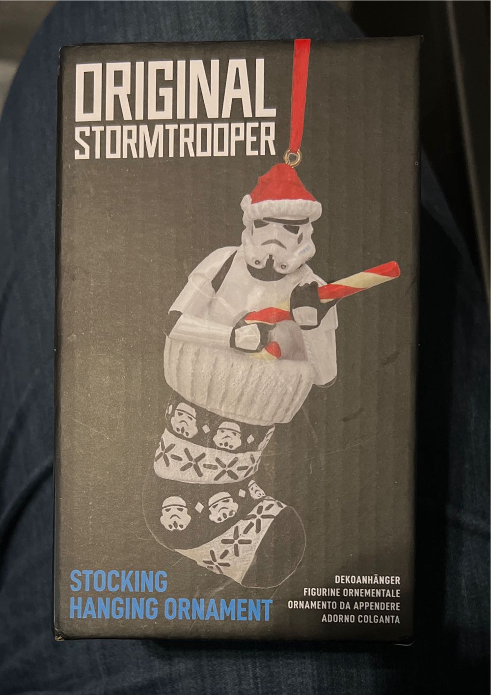 Stormtrooper in stocking  ornament collectible - Main Image 1