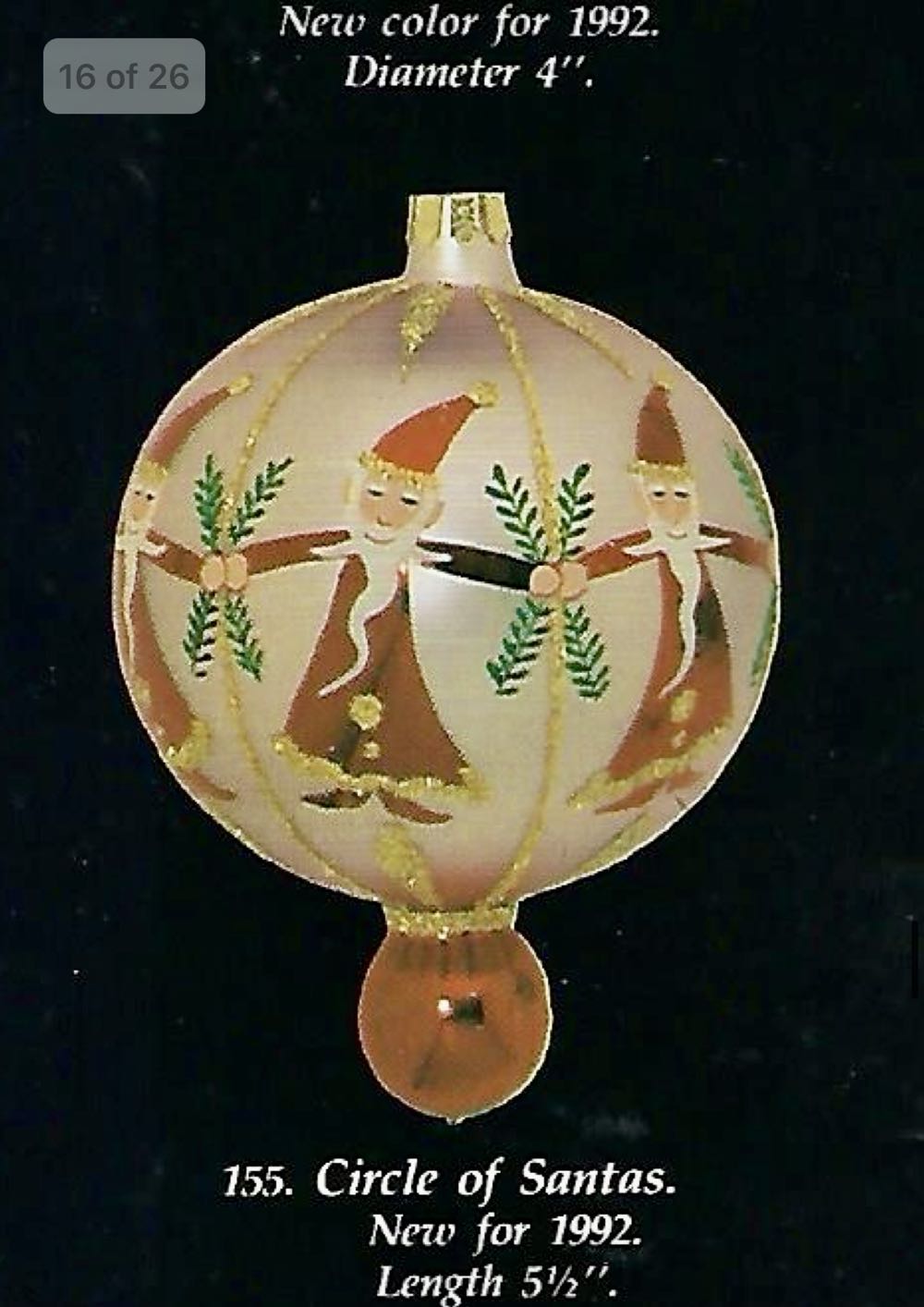 Circle Of Santas  ornament collectible - Main Image 3