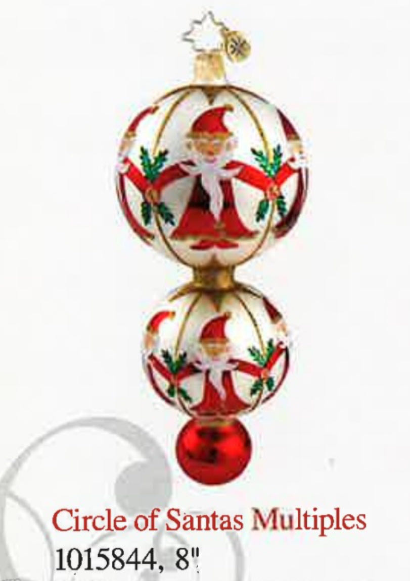 Circle Of Santas Multiples  ornament collectible - Main Image 2