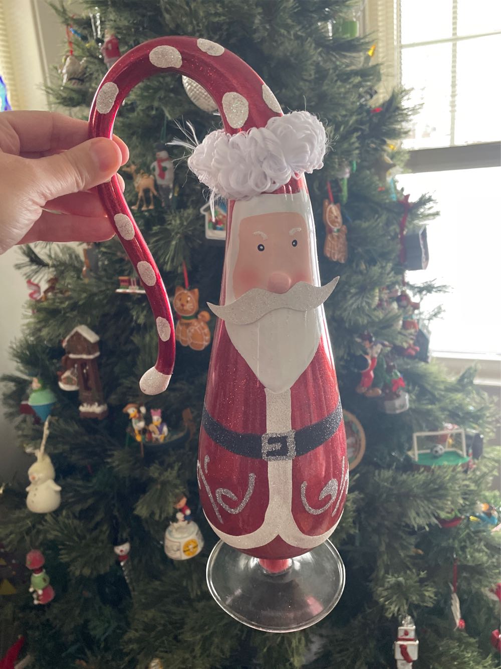 Hand Blown Santa  ornament collectible - Main Image 1