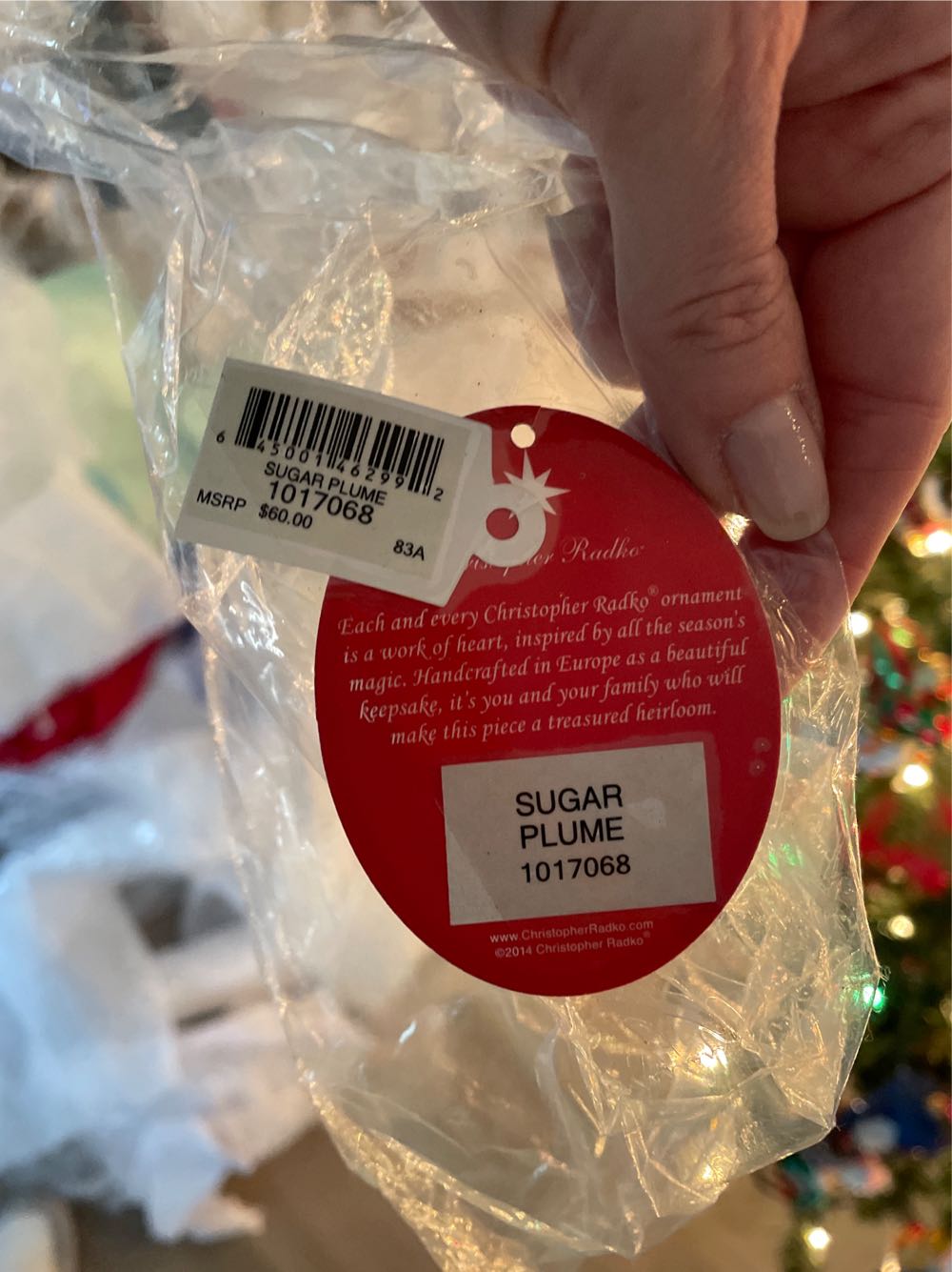 Sugar Plume  ornament collectible - Main Image 2