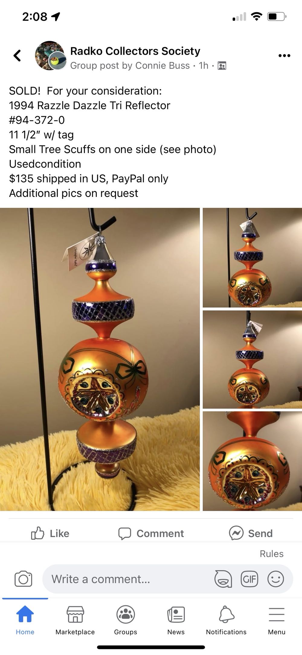 Razzle Dazzle   ornament collectible - Main Image 2