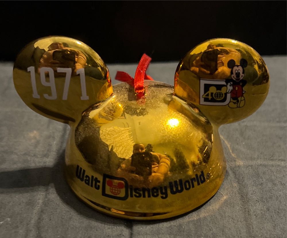 Gold Mickey Ears  ornament collectible - Main Image 2