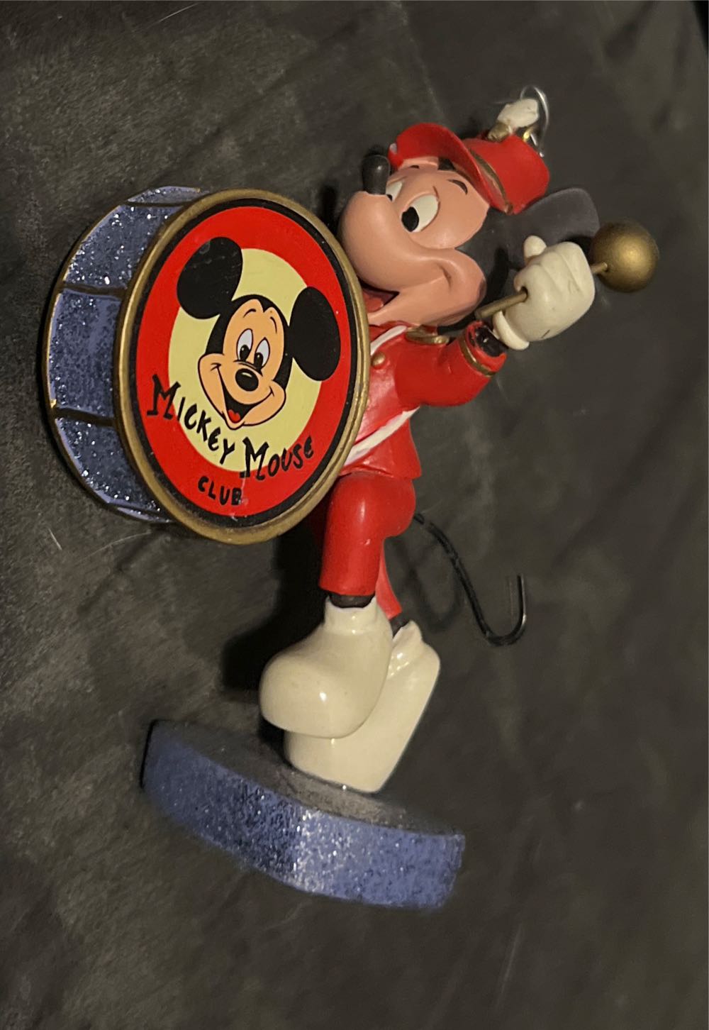 Miniature Glass Hallmark Ornaments Blue Red Gold Green White