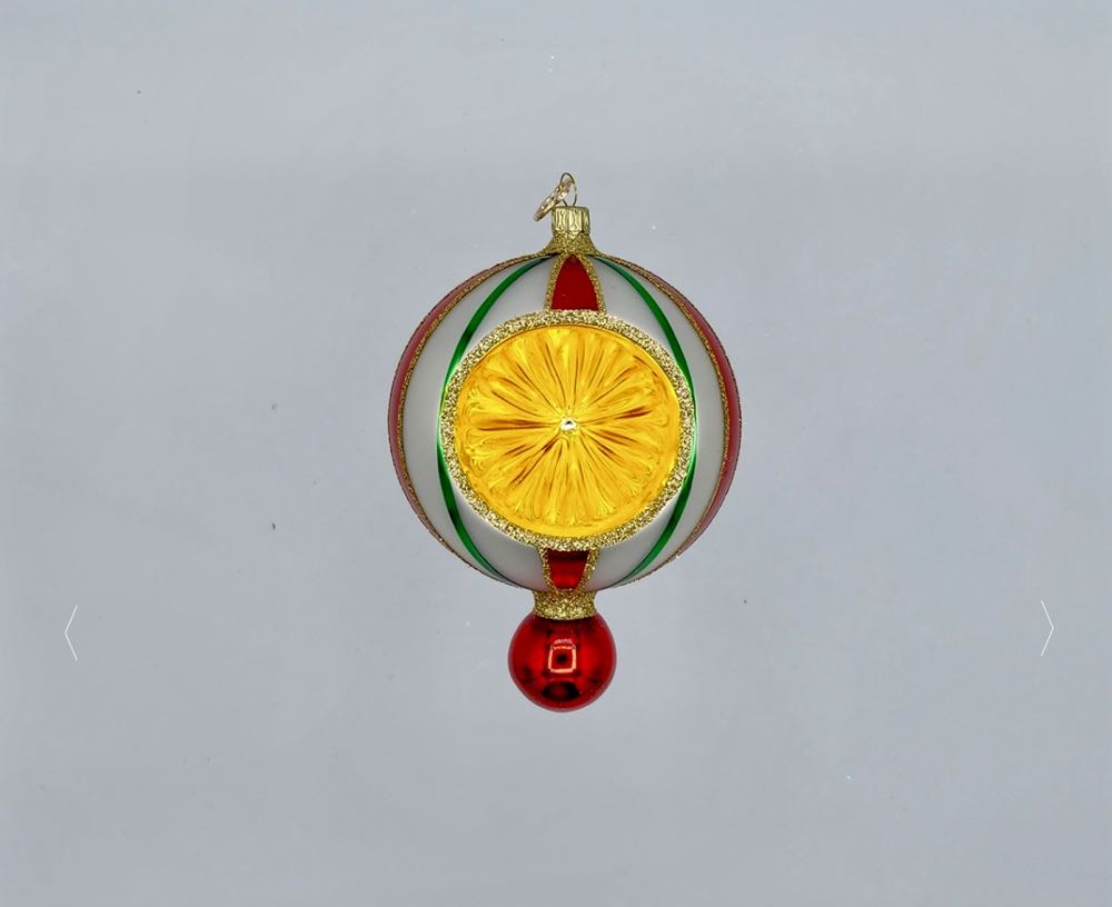 SATIN CANDY STRIPE – SINGLE REFLECTOR   ornament collectible - Main Image 2