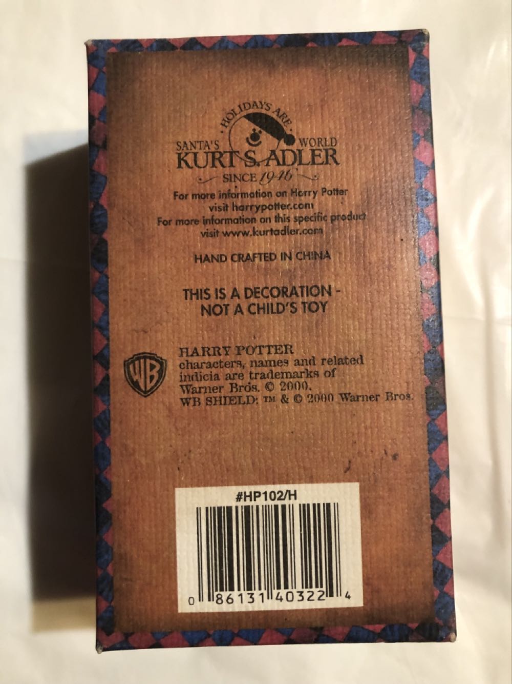 Harry Potter Potions Class Ornament  (Harry Potter) ornament collectible [Barcode 086131403224] - Main Image 2