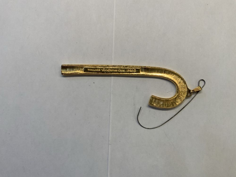 Vintage Wallace Chime Candy Cane Ornament - Friends ornament collectible - Main Image 2