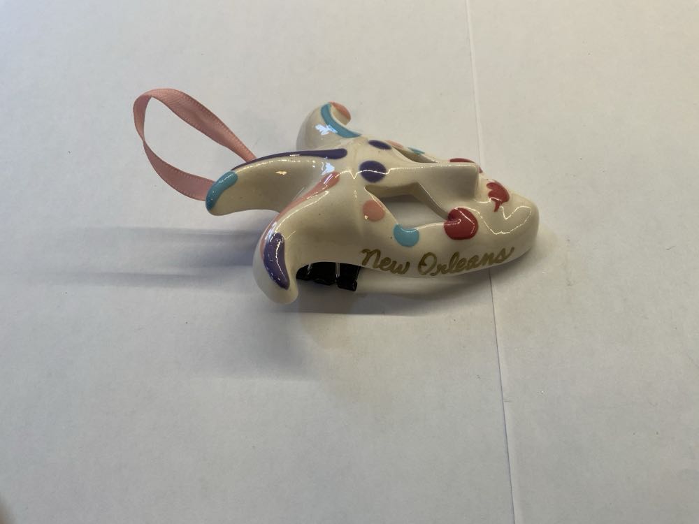 Vintage Joker Jester Marci Gras Mask - Trips (New Orleans 1985) ornament collectible - Main Image 3