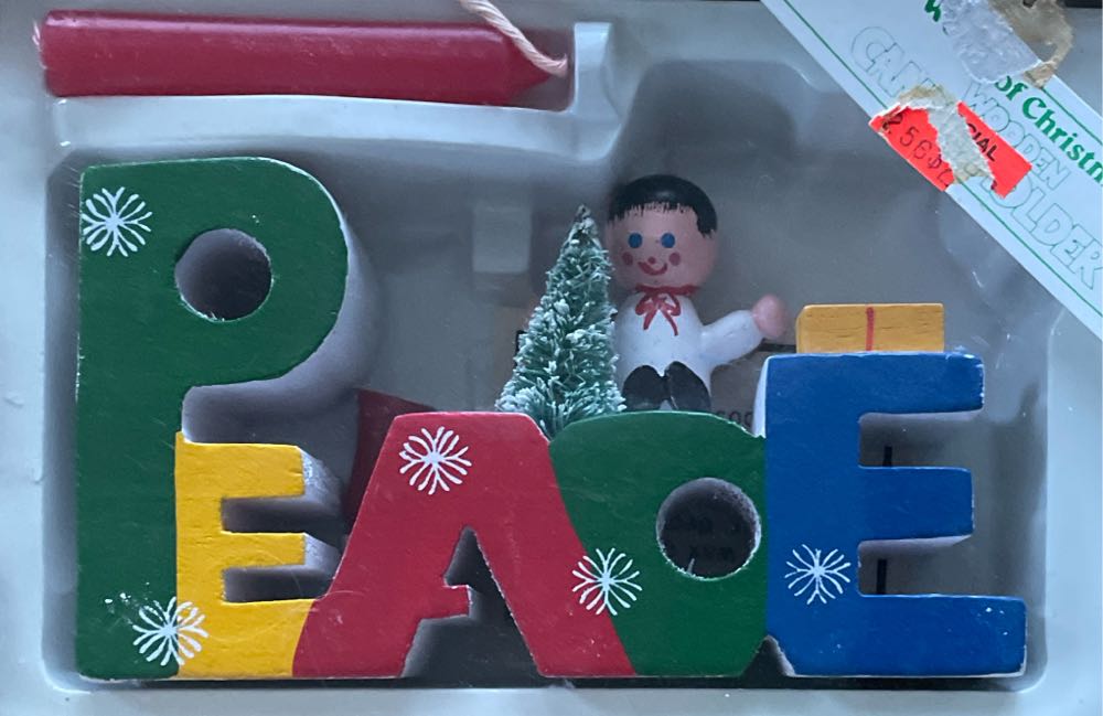 Peace Words Of Christmas  ornament collectible [Barcode 047256001566] - Main Image 2