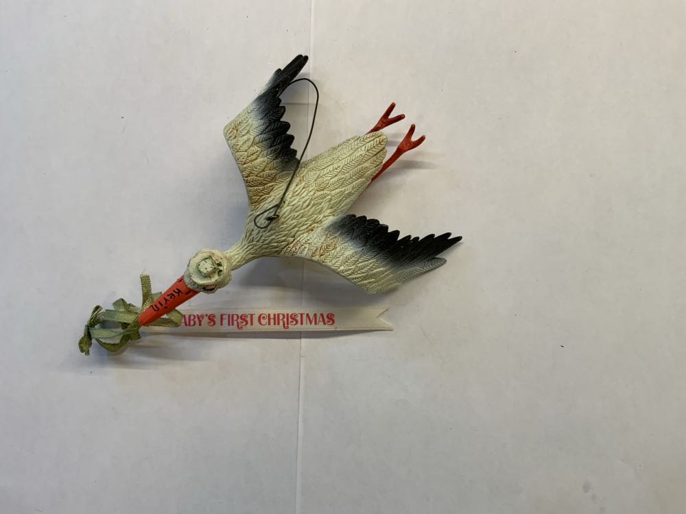 Baby’s First Christmas Flying Stork-Kevin - Baby’s First Christmas ornament collectible - Main Image 2