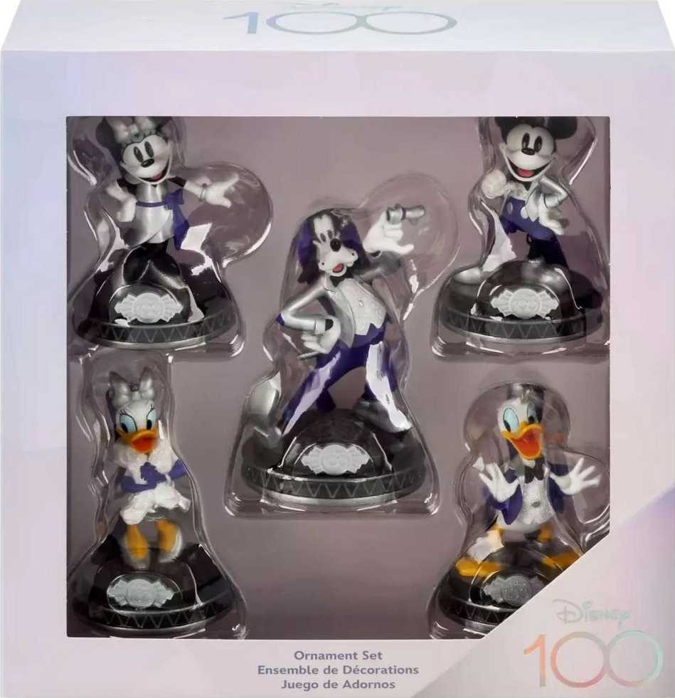 Disney Figurine Ornament Set - Disney100 Mickey and Friends - Disney 100 Celebration Collection (Limited Release Sketchbook Ornament) ornament collectible [Barcode 400952866974] - Main Image 2
