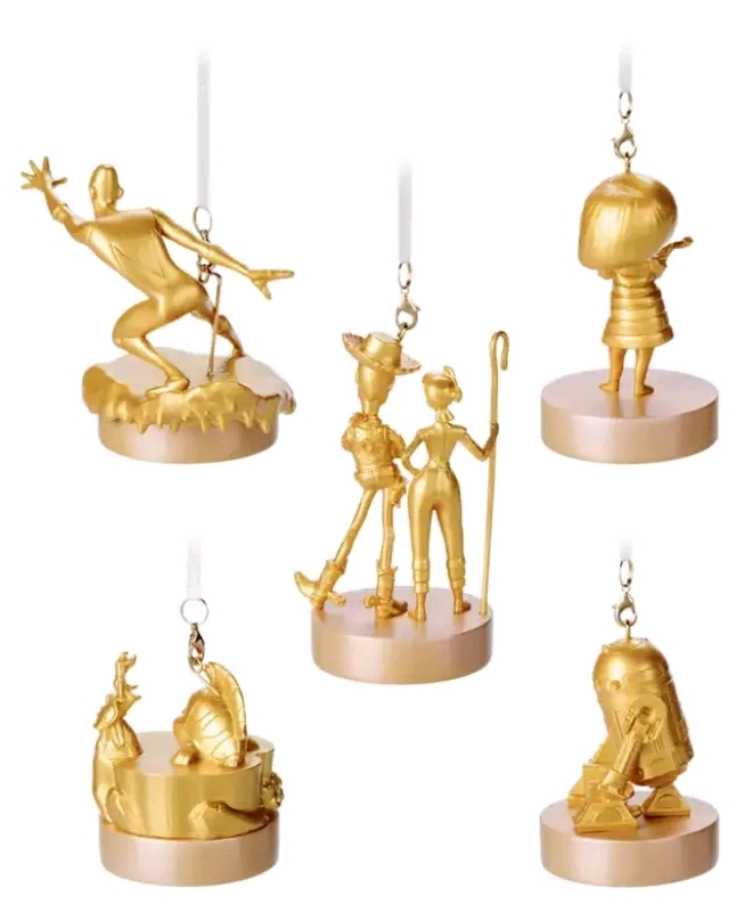 Walt Disney World 50th Anniversary Fab 50 Ornament Set Golden Finish Hollywood Studios - Walt Disney World 50th Anniversary (Disney) ornament collectible [Barcode 400951569579] - Main Image 2