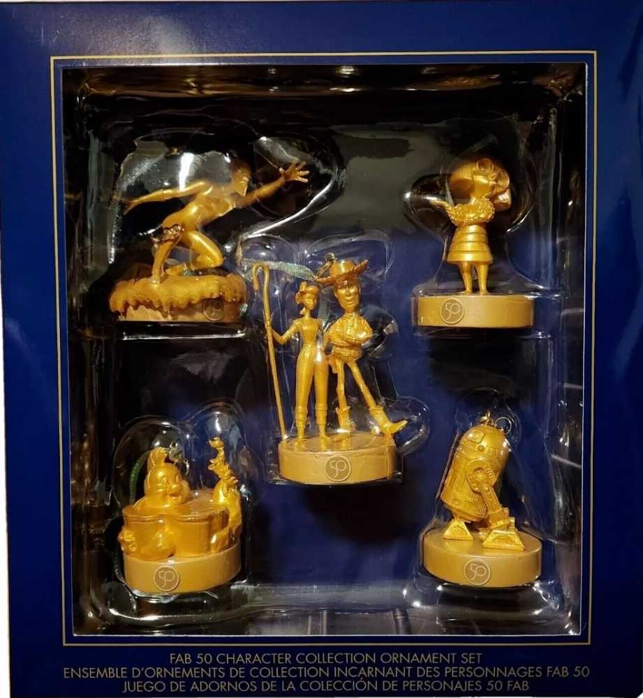 Walt Disney World 50th Anniversary Fab 50 Ornament Set Golden Finish Hollywood Studios - Walt Disney World 50th Anniversary (Disney) ornament collectible [Barcode 400951569579] - Main Image 3