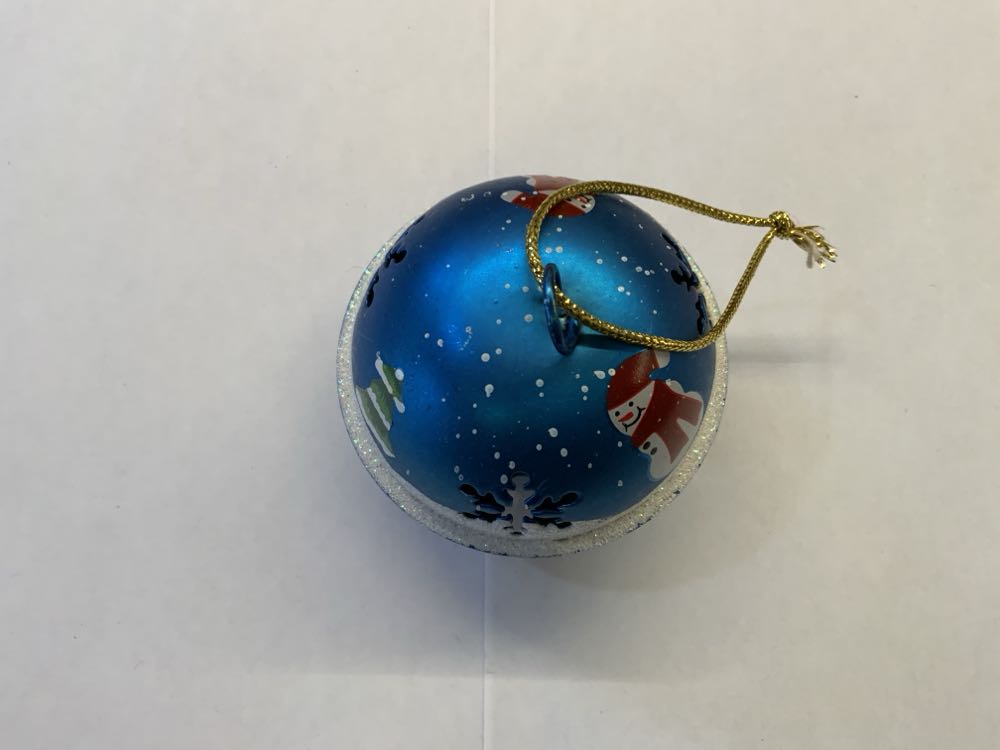 Metal Jingle Bell With Snowmen Ornament - Friends ornament collectible - Main Image 2