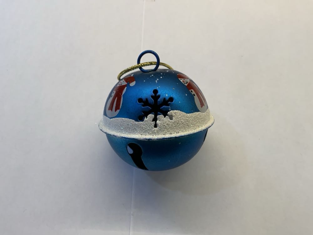 Metal Jingle Bell With Snowmen Ornament - Friends ornament collectible - Main Image 3