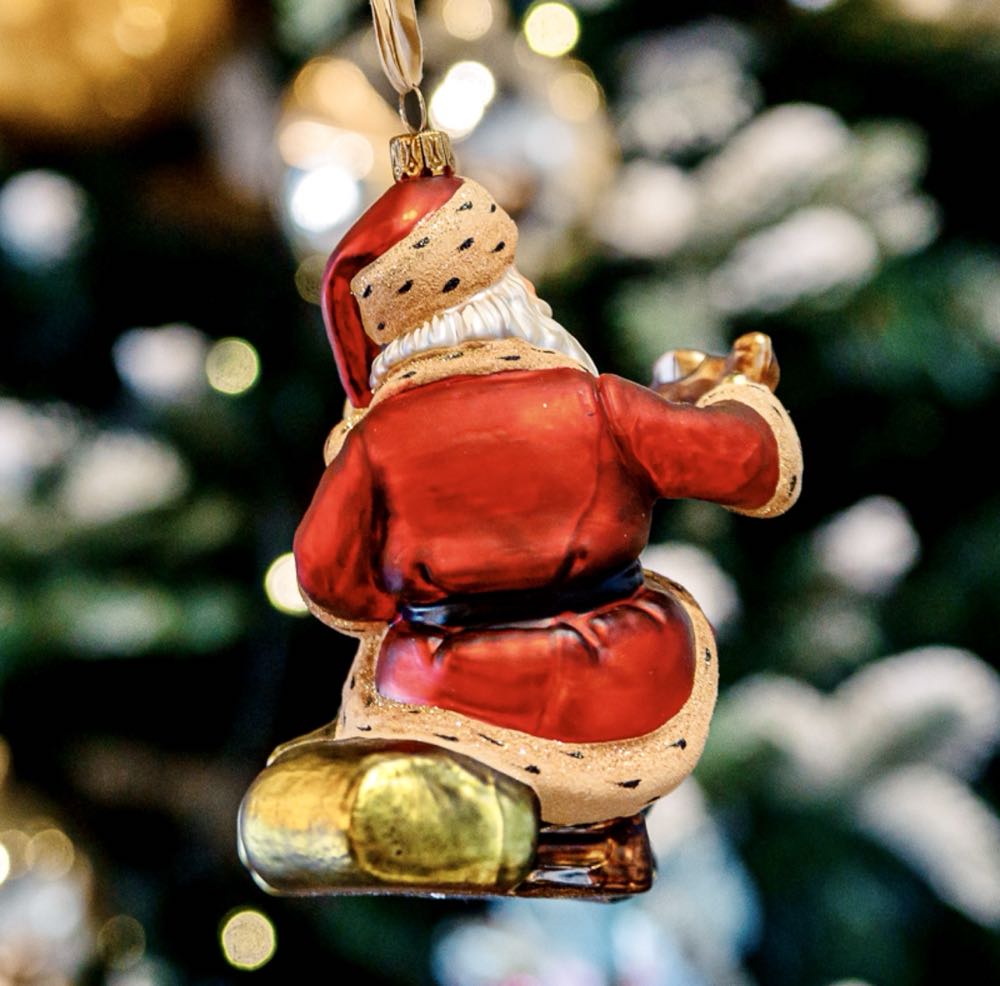 Santa With A Plane / Mikolaj Z Samolotem - Kolekcja Wiktoriańska ornament collectible - Main Image 2