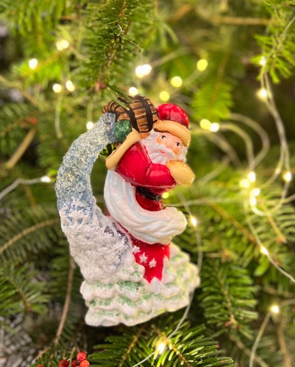 Santa With A Bucket / Mikolaj Z Wiadrem Gwiazd  ornament collectible - Main Image 3