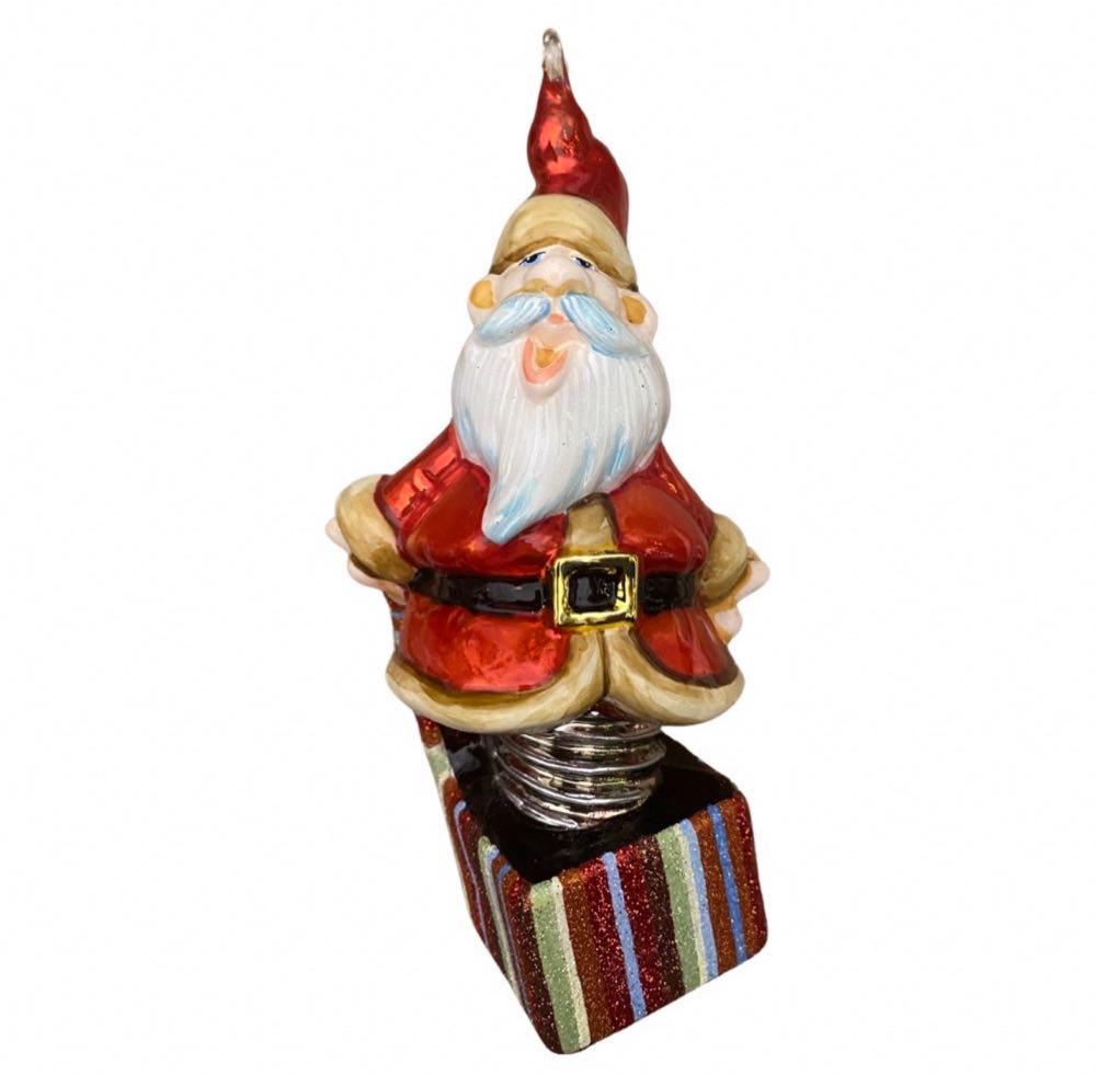 Santa In A Gift / Mikolaj Prezent  ornament collectible - Main Image 2