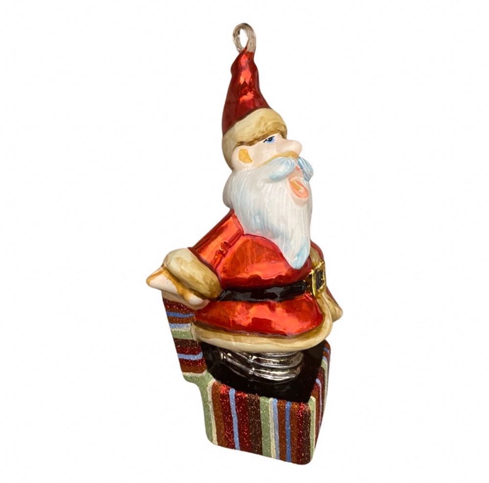 Santa In A Gift / Mikolaj Prezent  ornament collectible - Main Image 3
