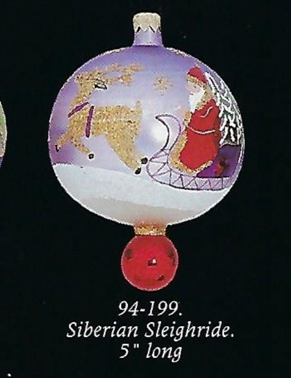 Siberian Sleighride  ornament collectible - Main Image 2