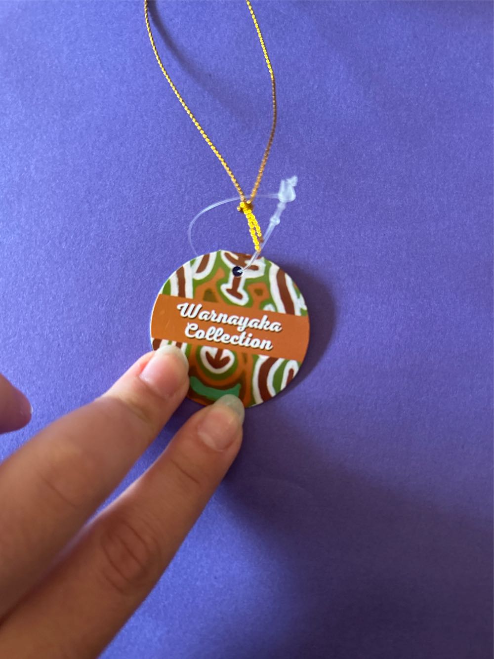 Warnayaka Art - Turkey Dreaming - Warnayaka (Indigenous) ornament collectible [Barcode 9360116000143] - Main Image 2