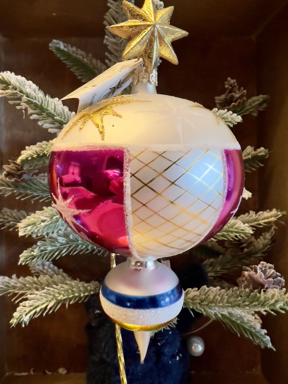 Circus Star Balloon ornament collectible - Main Image 3