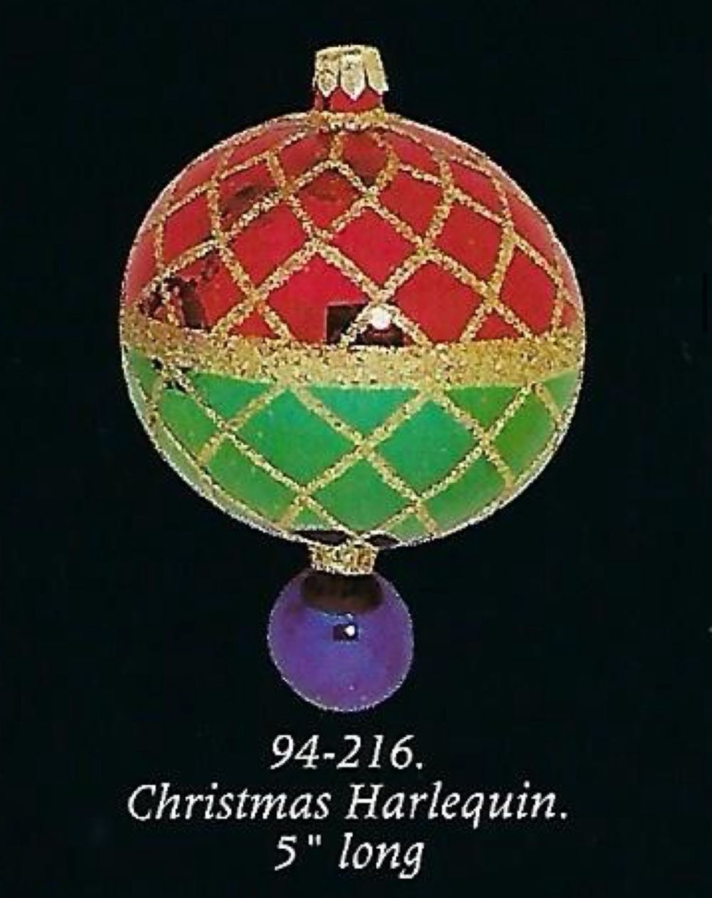 White Hat Black Trim Ornament