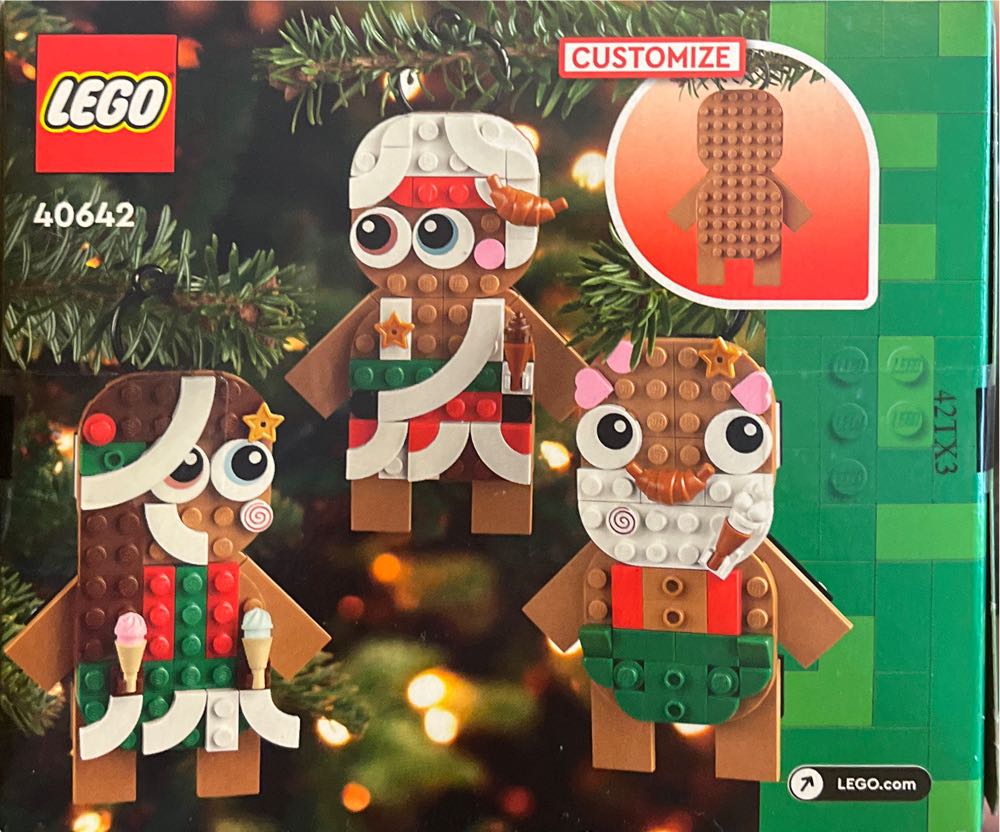 Lego Gingerbread Lego 40642 Gingerbread 40642 Christmas Gingerbread #40642 - Gingerbread (Lego) ornament collectible [Barcode 673419382366] - Main Image 2