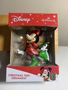 Christmas Red Minnie Mouse Ice Skating Christmas Holiday Tree Hallmark Disney Box  ornament collectible [Barcode 763795569694] - Main Image 1