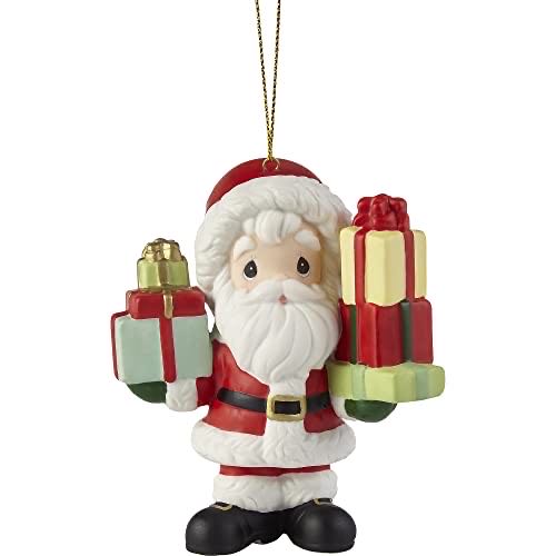 Avon Gift Collection Folkart Sparkle Ornament Santa