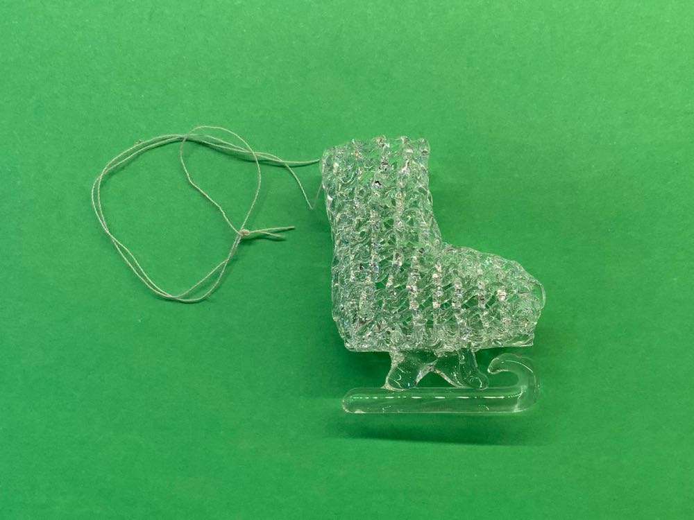 Sparkly Figure Skate Ornament - Student Gifts ornament collectible - Main Image 2