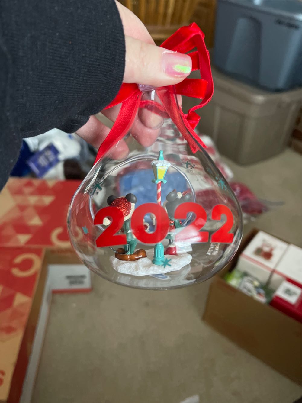 2022 Disney Globe  ornament collectible - Main Image 2