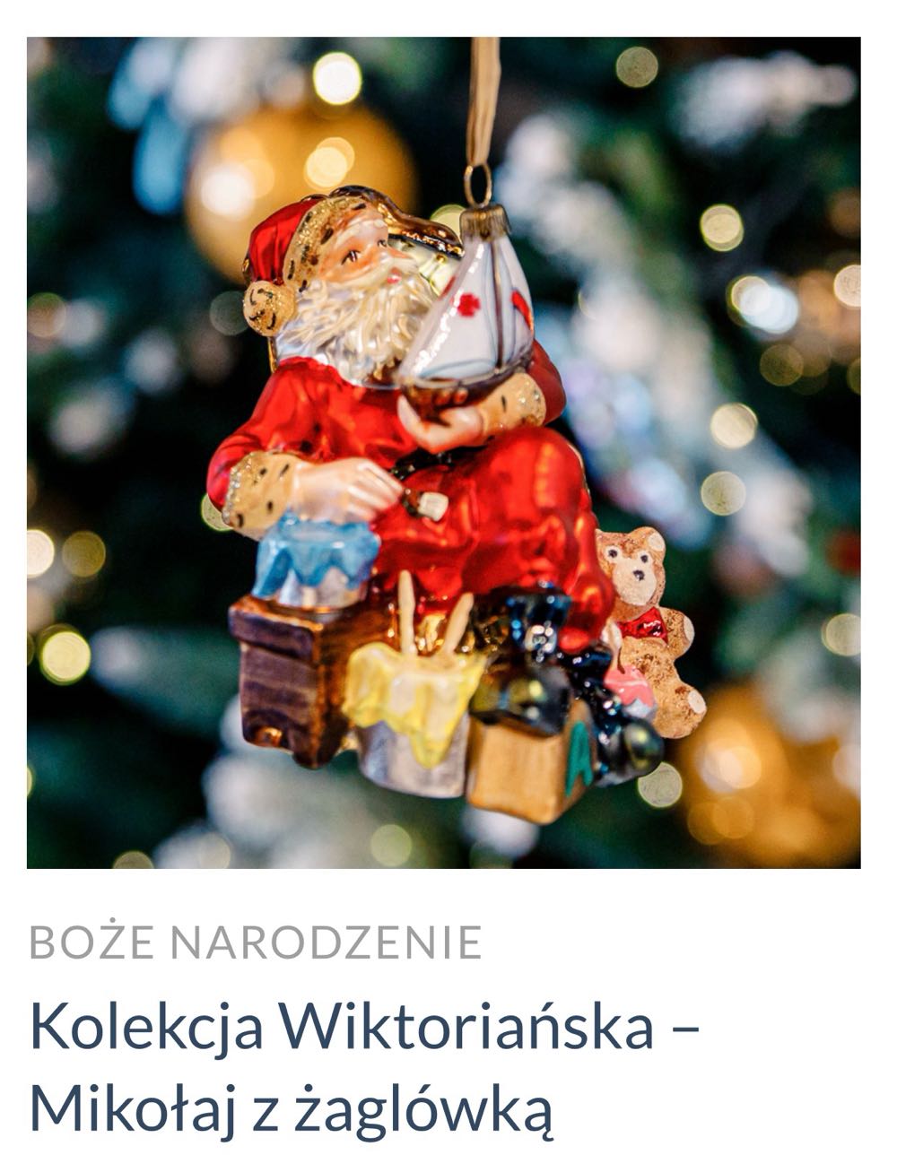 Mikolaj Z Zaglowka - Kolekcja Wiktoriańska ornament collectible - Main Image 1