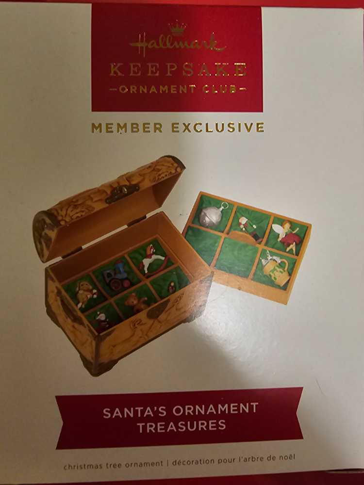 Santa’s Ornament Treasures - Keepsake Ornament Club (Hallmark) ornament collectible - Main Image 2