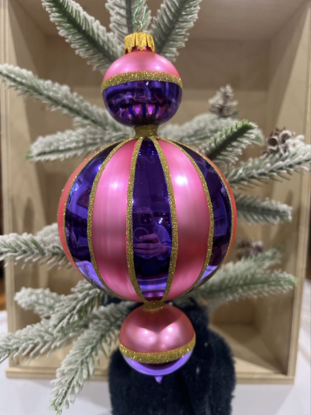 Snowman Jingle Bell Christmas Ornament