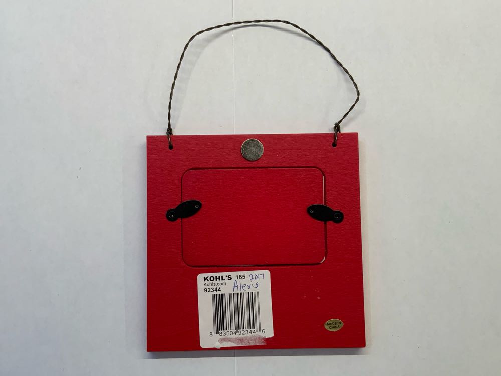 Merry Christmas Photo Frame Ornament - Student Gifts ornament collectible - Main Image 2