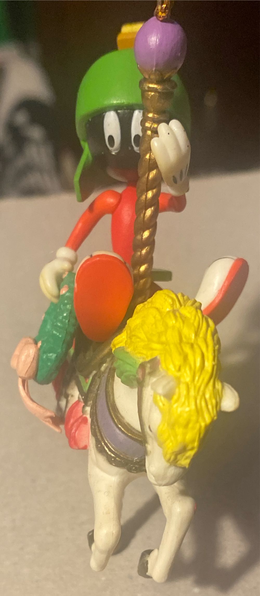 Looney Tunes Marvin The Martian On Carousel Horse - Marvin The Martian (Looney Tunes) ornament collectible - Main Image 3