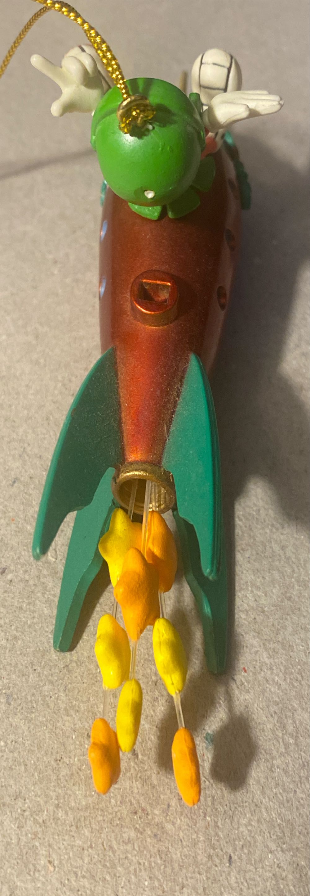 Marvin The Martian On Rocket - Marvin The Martian (Looney Tunes) ornament collectible - Main Image 3