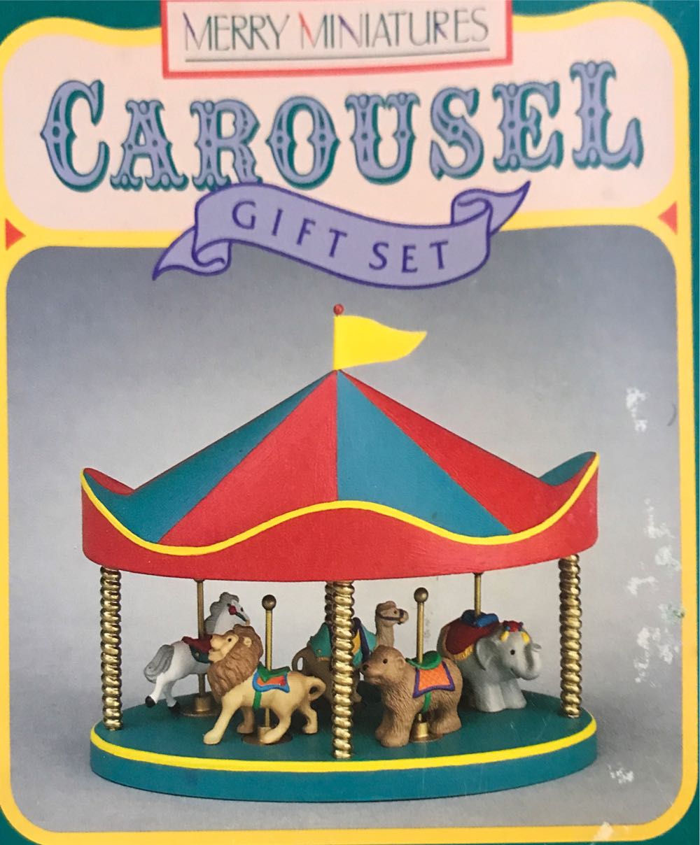 Merry Miniature Carousel Gift Set  ornament collectible - Main Image 2